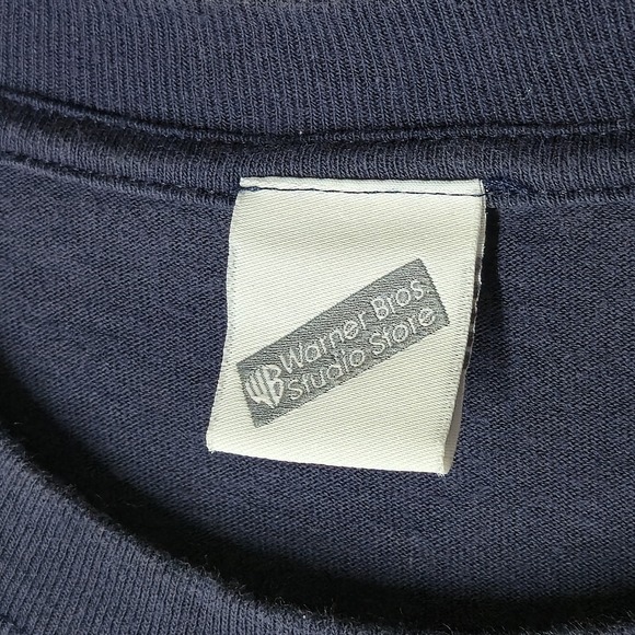 Vintage Harry Potter Quidditch Gryffindor House T Shirt Size L Warner Bros Blue - Picture 3 of 6